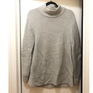 Grey Athleta Merino Funnel Sweatshirt